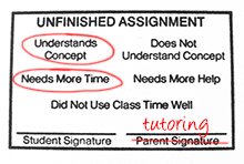 Unfinished Assignment stamp